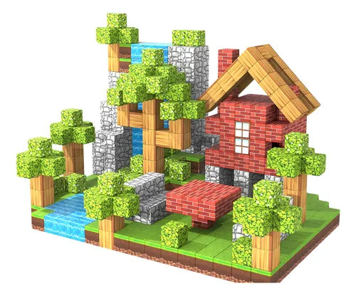 Blocos de Construção Magnética - 50/100/200/500 peças