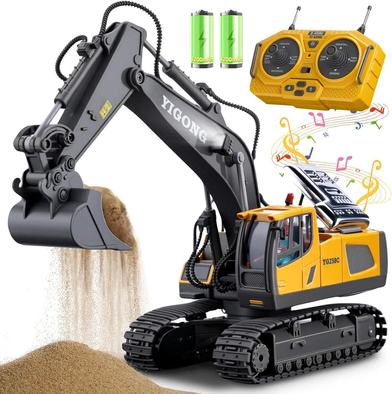 Escavadeira De Controle Remoto - (FRETE GRÁTIS + 1 BATERIA EXTRA BRINDE)